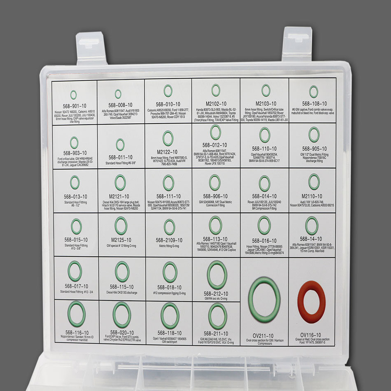 ORK 382pcs/386pcs/407pcs/408pcs Fkm ή Nbr Τεχνητό O-Ring Τυποποιητικό