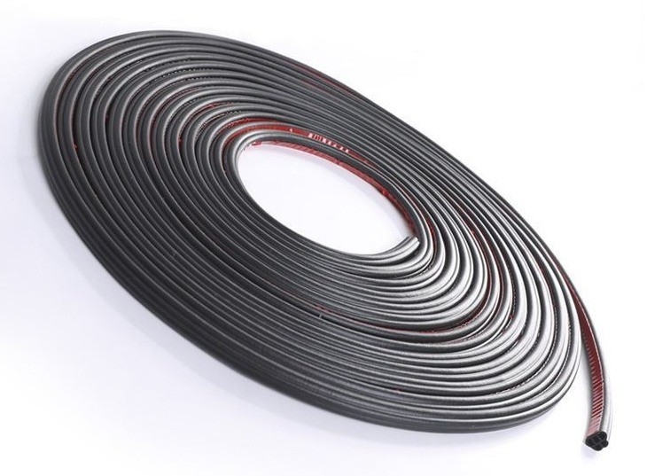 Προσαρμοσμένο μέγεθος D-Type EPDM Foam Adhesive Door Seal Strip Anti-Dust Rubber για πόρτες παραθύρων