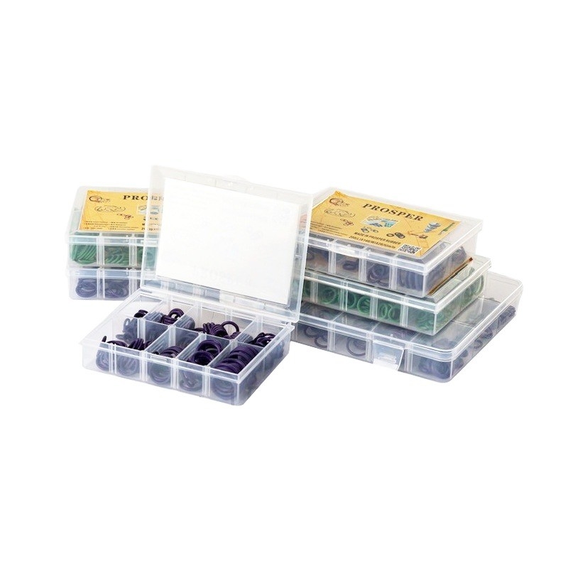 NBR O Ring Valve Rubber Seal Assortment Kit 382 PCS Μαύρα δαχτυλίδια O για υδραυλική επισκευή