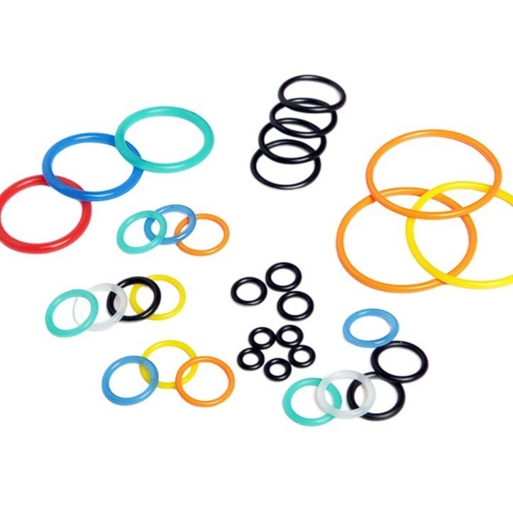 Αποτελεσματικές σφραγίδες NBR FKM EPDM VMQ Gummi O Rings για προσαρμοσμένες εφαρμογές χρώματος