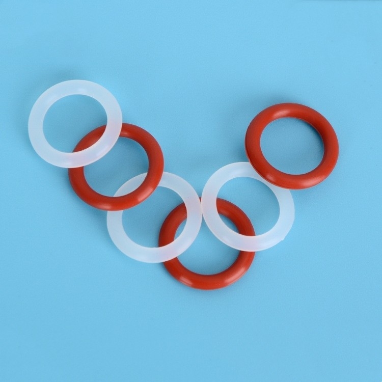 Εγγυημένο πιστοποιητικό REACH Προσαρμοσμένο O-ring σε σιλικόνη σε κόκκινο και μαύρο με θερμοανθεκτικές σφραγίδες