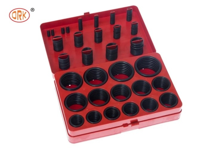 Καλή αντοχή στο λάδι Μαύρο NBR 70 Shore O-Ring Kit Box για υδραυλικό κύλινδρο εξορυκτήρα