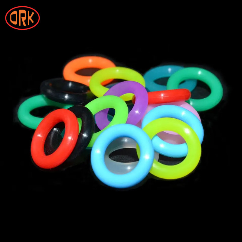 Μίνι ελαστική σφραγίδα σιλικόνης NBR VMQ HNBR EPDM FKM O Ring Seal Προσαρμοσμένο χρώμα