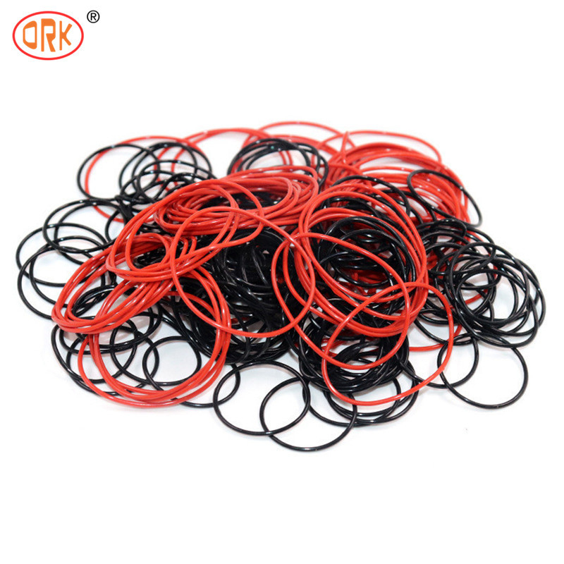 Κόκκινο Elastomer O Ring EPDM FKM NBR 70 Shore Rubber O Ring Σιλικόνη υψηλής σφραγίδας