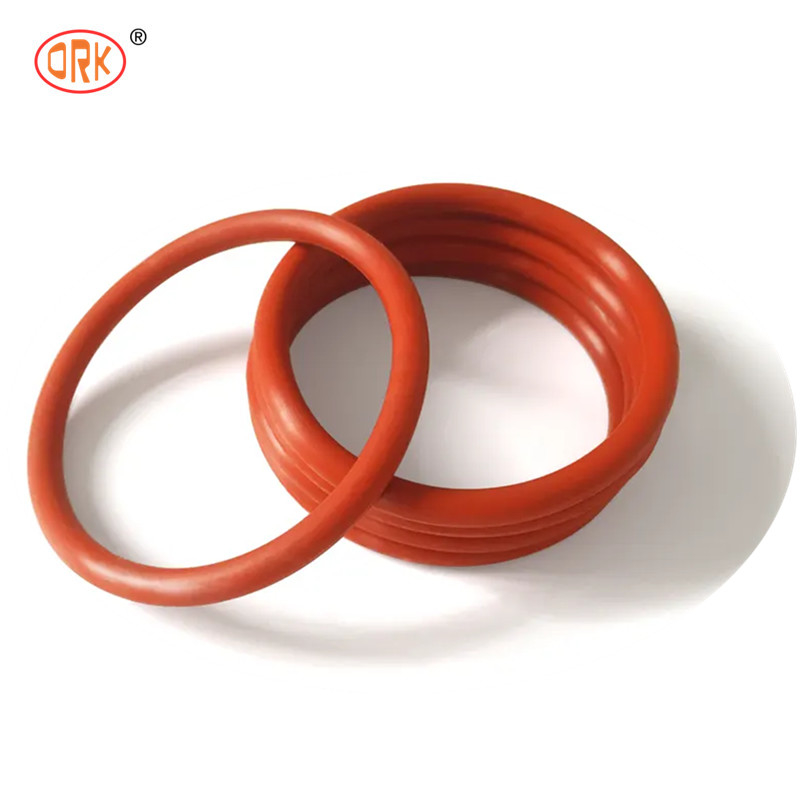 Κόκκινο Elastomer O Ring EPDM FKM NBR 70 Shore Rubber O Ring Σιλικόνη υψηλής σφραγίδας